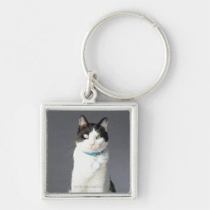 Chaveiro Gato preto e branco