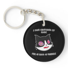 Gato Preto e Branco com Texto Engraçado