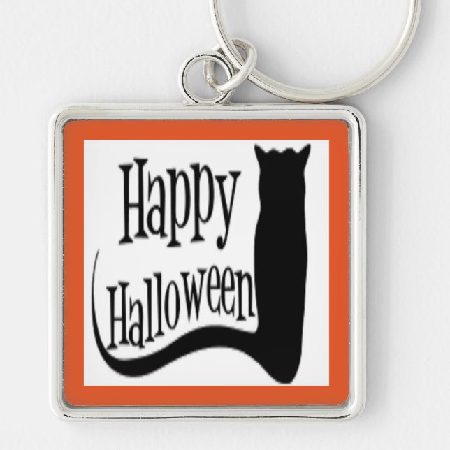 CHAVEIRO GATO PRETO "HELLOWEEN" (Frente)