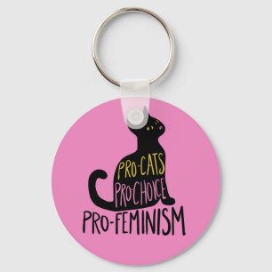 Chaveiro Gato preto pró-gata pro-feminismo de preferência