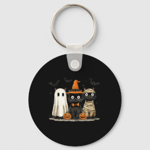 Chaveiro Gato Preto Vintage Halloween Abóbora Fantasma Assu
