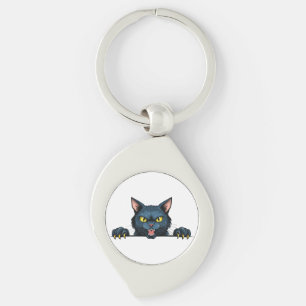 Chaveiro Gato preto zangado