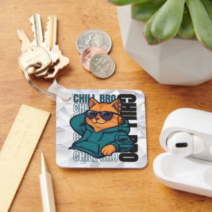 Chaveiro Gato Relax Bro