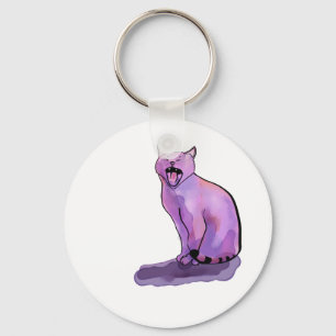 Chaveiro Gato roxo