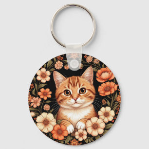Chaveiro Gato Ruivo Encantador