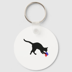 Chaveiro Gato Saltando No Gop Elefant Engraçado Democat