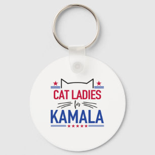 Chaveiro Gato Senhoras Para Kamala Funny Cat 2024 President