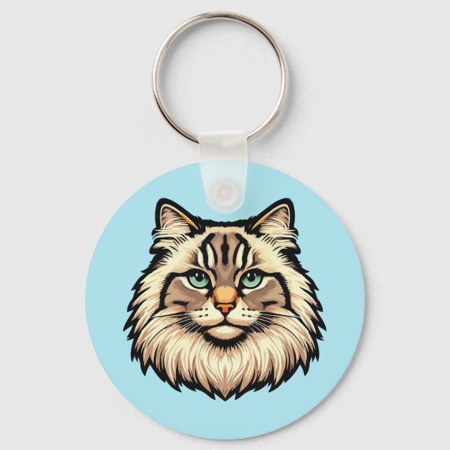 Chaveiro Gato Siberiano (Frente)