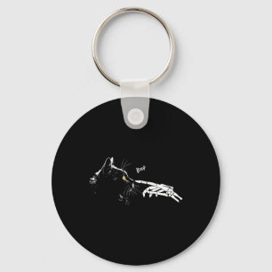 Chaveiro Gato Skeleton Boop Halloween Cats Pretos Cujos Gat