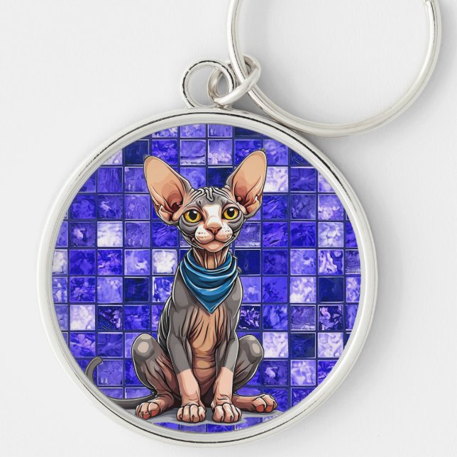 Chaveiro Gato Sphynx (Frente)