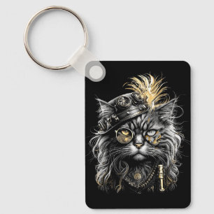Chaveiro Gato Steampunk Incrível