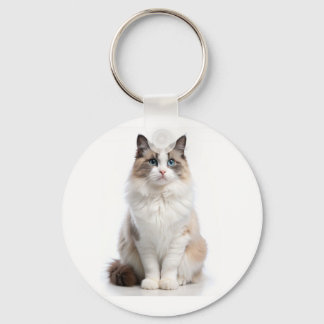 Chaveiro Gato Tabby Adorável com Olhos Brilhantes
