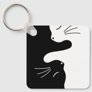 Chaveiro Gato Tai Chi Mestre Zen Kitty Equilíbrio