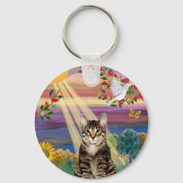 Chaveiro Gato (Tigre) - Sol de outono (Frente)