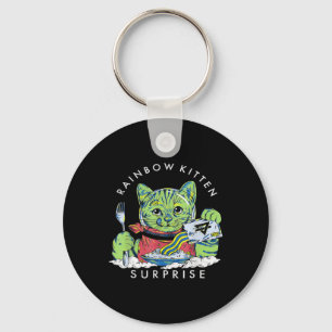 Chaveiro Gatos Arco-íris Kitten Surpresa Fofos Comem Animal