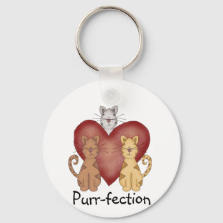 Chaveiro Gatos Camisetas de Purr-fecção e presentes