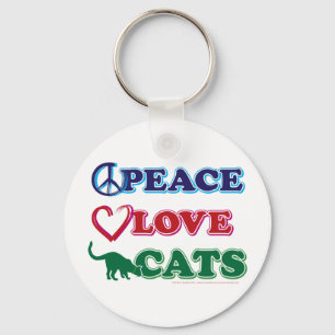 Chaveiro Gatos de Amor pela Paz