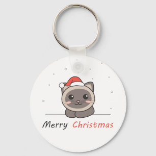 Chaveiro Gatos De Noite De Natal