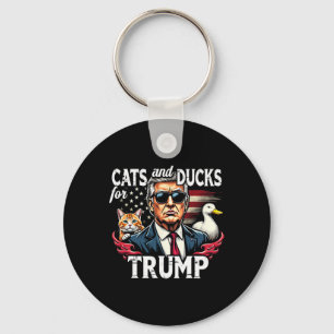 Chaveiro Gatos E Patos Para Trump 2024 Divertido Trump Vanc