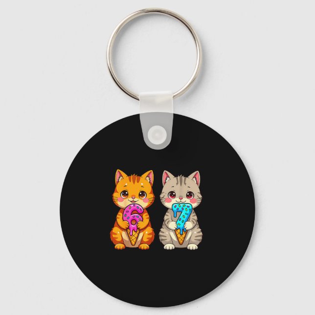 Chaveiro Gatos Neko Fofos Kawaii 67 Drip Meme Engraçado Sei (Frente)