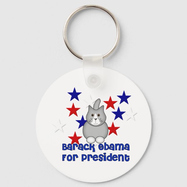 Chaveiro Gatos Para Obama (Frente)