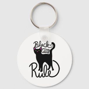 Chaveiro Gatos Pretos Costumam Brincar Gato Preto Gato Mamã