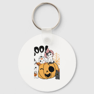 Chaveiro Gatos Se Divertindo No Vedante De Halloween