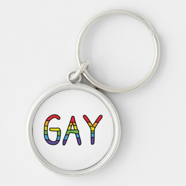 Chaveiro Gay Doodle Design (Frente)