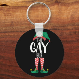 Chaveiro Gay Elf LGTBQ Festa de Natal da Família Correspond