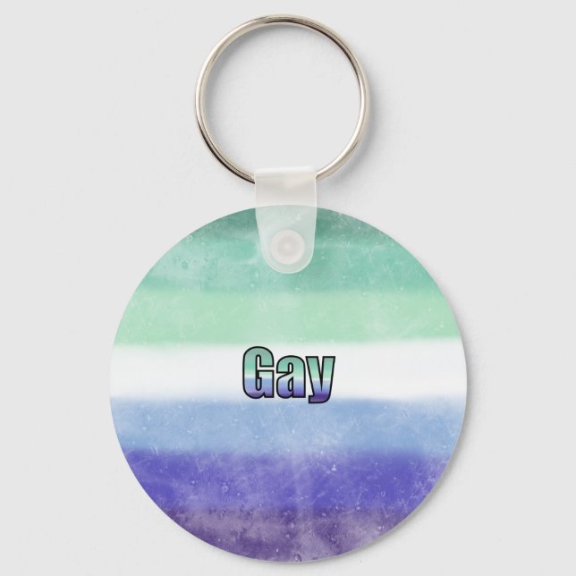 Chaveiro Gay pride flag key ring (Frente)