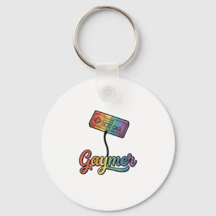 Chaveiro Gaymer Arco-íris Gamer Camisa Vetorial Design_1