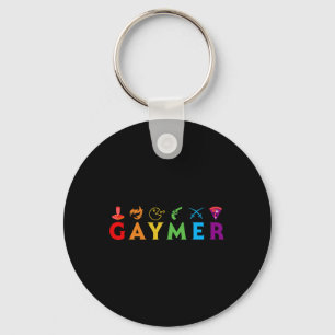Chaveiro Gaymer Divertido Orgulho Lgbt Gay Gamer Amante De