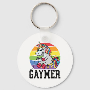 Chaveiro Gaymer Gay Gamer Unicórnio Lgbtq Orgulho Gay Lqbt