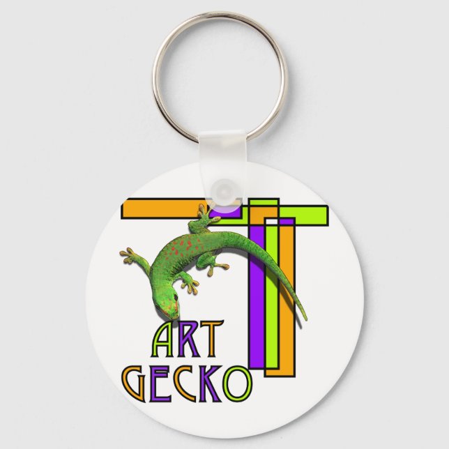 Chaveiro gecko de arte (Frente)