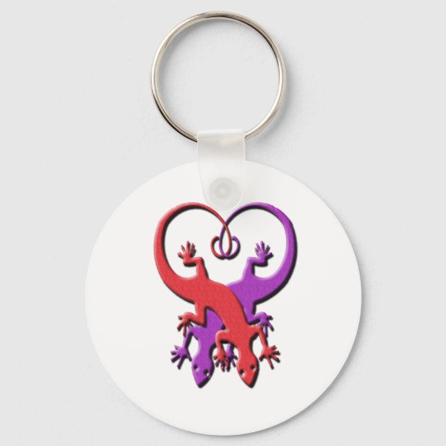 Chaveiro Gecko Heart Keychain (Frente)