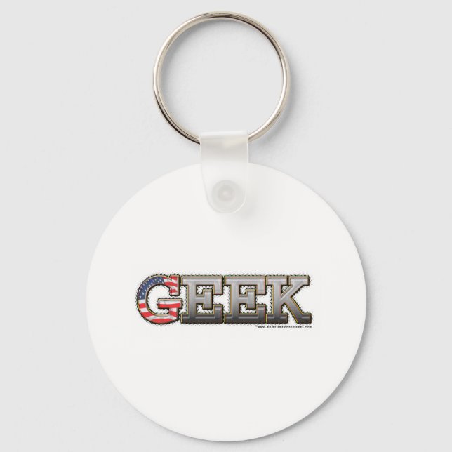Chaveiro Geek Americano (Frente)