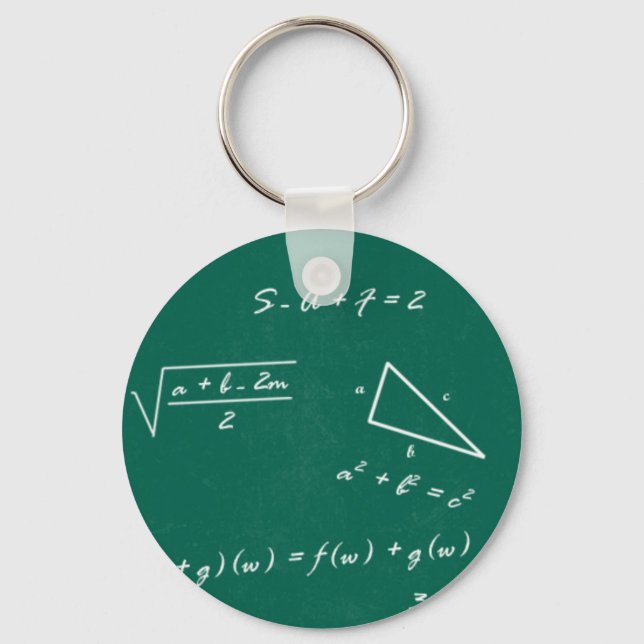 Chaveiro geek de álgebra professor de matemática (Frente)