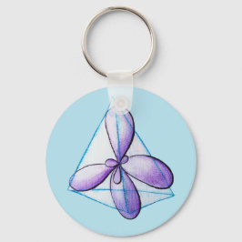 Chaveiro Geek de Ciência da Molécula de Química Orgânica