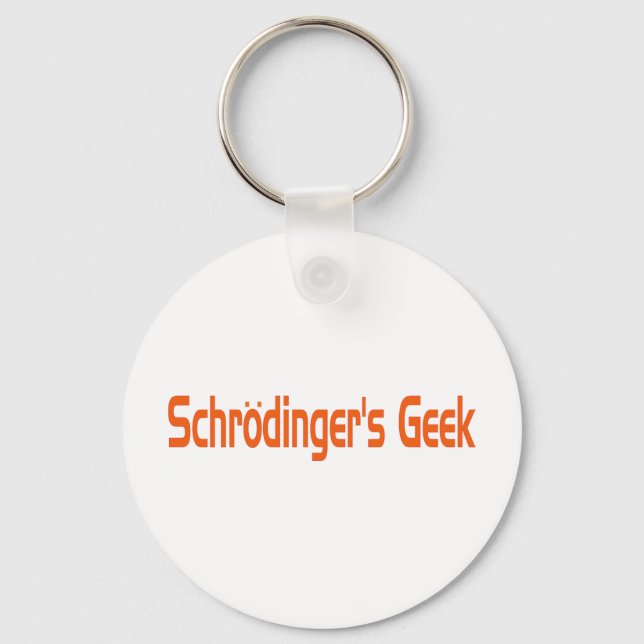 Chaveiro Geek de Schrodinger (Frente)