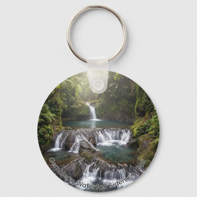 Chaveiro Gembleng Waterfall Sidemen Bali Nature Keychain (Frente)