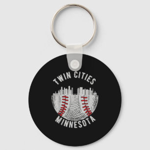 Chaveiro Gêmeas Cidades Minnesota Mn Beisebol Skyline St