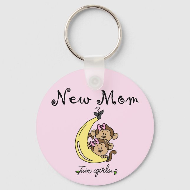 Chaveiro Gêmeas Novas T-shirts e presentes (Frente)