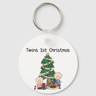 Chaveiro Gêmeos - Primeiros Camisetas e presentes de Natal