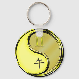 Chaveiro Gemini e Cavalo Metálico