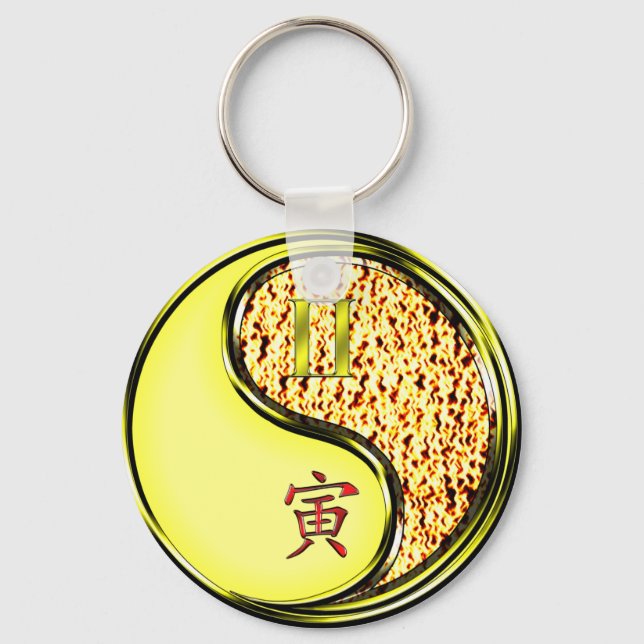 Chaveiro Gemini & Fire Tiger (Frente)