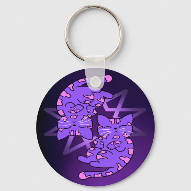 Chaveiro Gemini Roxo Personalizável Decagrem Roxo (Frente)