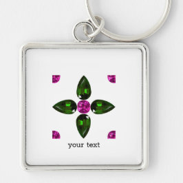 Chaveiro Gemstone Art, Purple Green