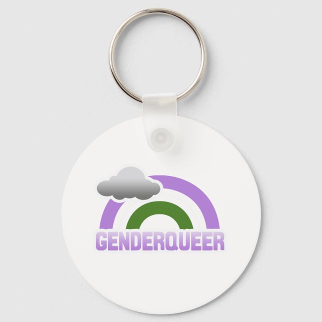 CHAVEIRO GENDERQUEER RAINBOW (Frente)