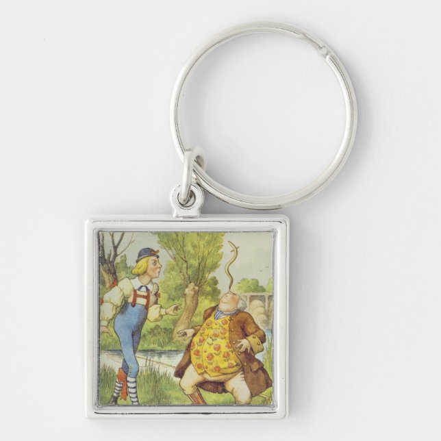 Chaveiro Gene William que equilibra uma enguia em seu nariz (Frente)