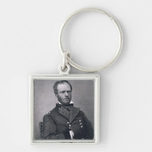 Chaveiro General William Tecumseh Sherman, gravado após a